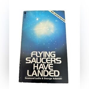 RARE Flying Saucers Have Landed by Desmond Leslie and George Adamski. VINTAGE